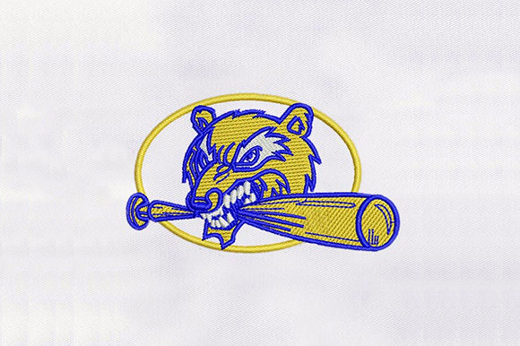 Animal with Baseball: A Charming Stitch for Personalized Gifts