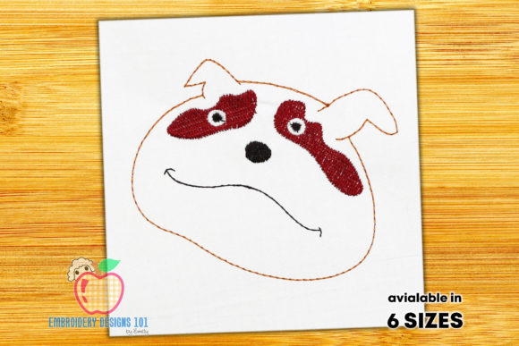 Cute Bulldog Face Sketch: A Seasonal Embroidery Review