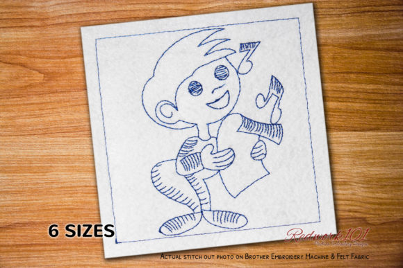 Little Boy Singing Song Redwork: A Pro Review