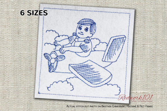 Pilot in Clouds Redwork: A Seller's Review for Etsy Shops