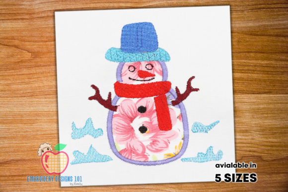 Snowman with Hat and Scarf Applique Review